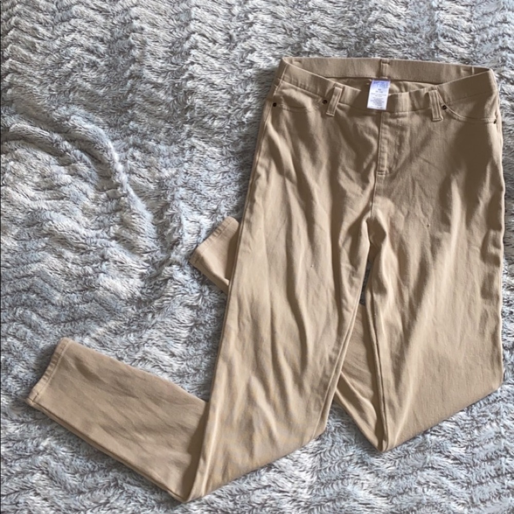 Tan jean leggings